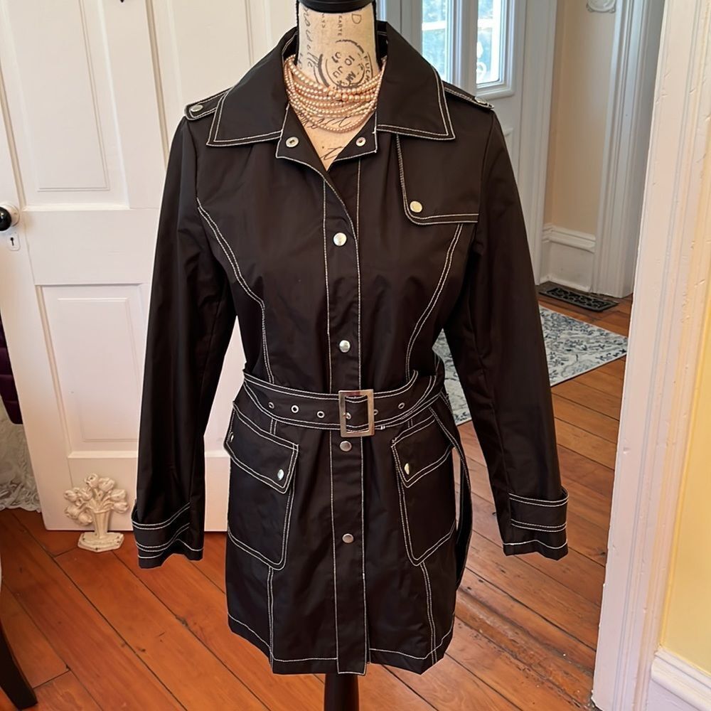 Jaclyn Smith Y2K 90’s *Charlie’s Angels* Style Retro Raincoat Sz M